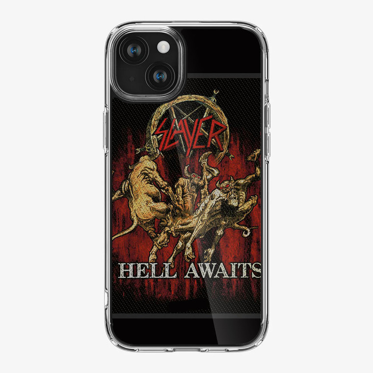 Slayer Hell Awaits Black Metal Band iPhone 15 Plus Case