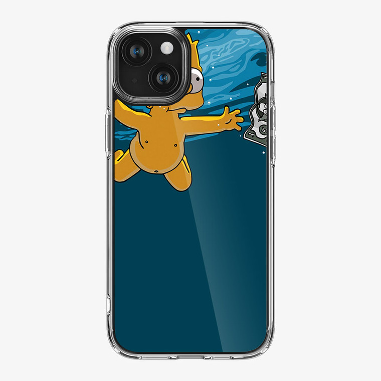 Swimming For Money Bart iPhone 15 Plus Case