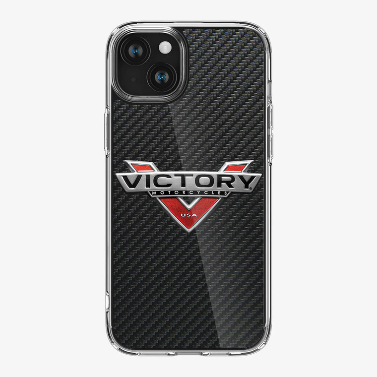 Victory Motorcycle Logo iPhone 15 Plus Case