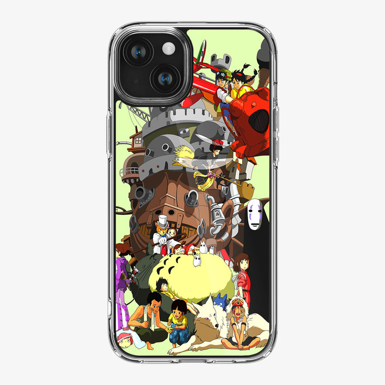 Studio Ghibli Collage iPhone 15 Plus Case