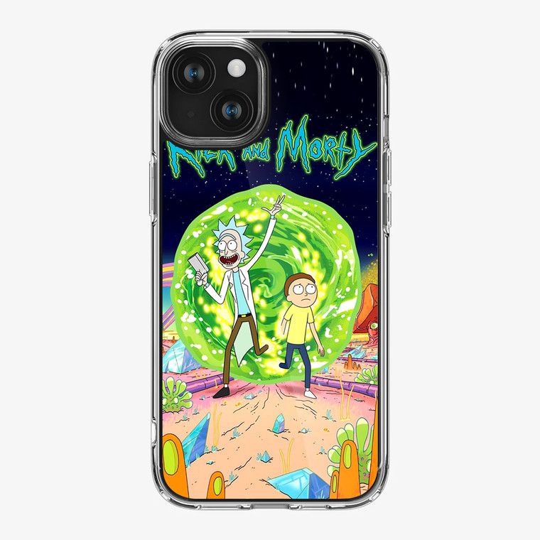 Rick and Morty Poster iPhone 15 Plus Case