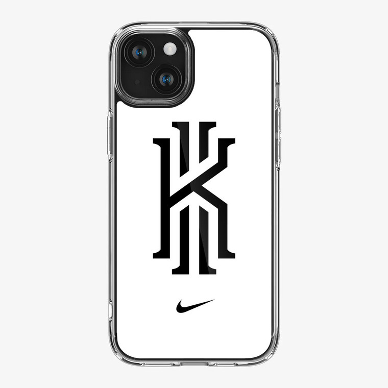 Kyrie Irving Nike Logo White1 iPhone 15 Plus Case