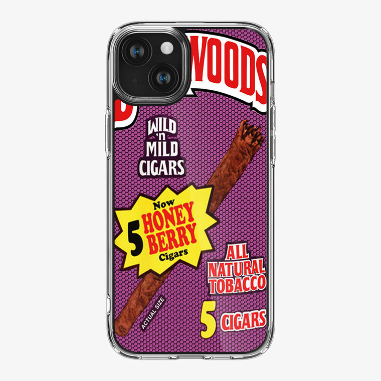 Backwoods Honey Berry Cigars iPhone 15 Plus Case