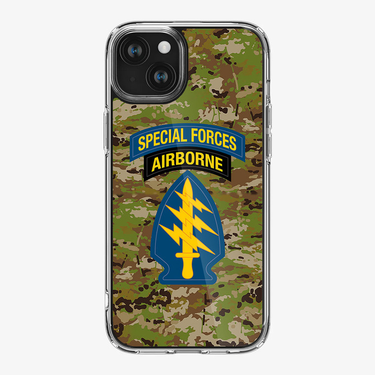 Camouflage Special Forces Airbone Military iPhone 15 Plus Case