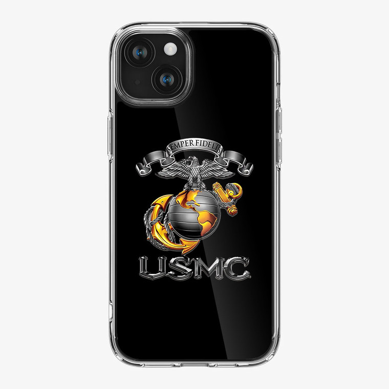 Military USMC Semper Fidelis iPhone 15 Plus Case