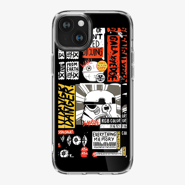 Star Wars Stiker iPhone 15 Plus Case