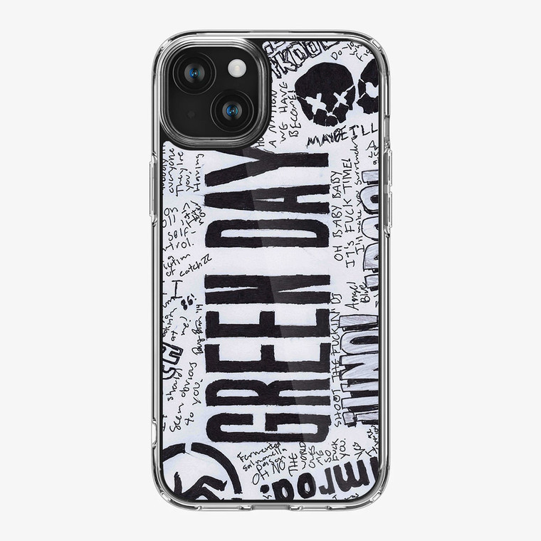 Green Day Pencil Drawing iPhone 15 Case