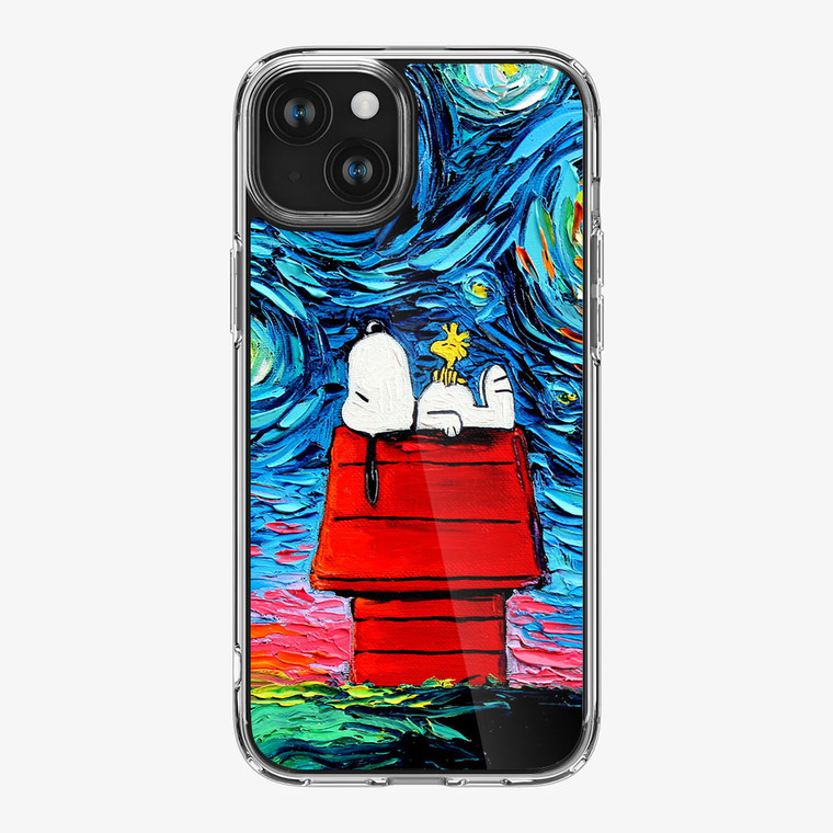 Snoopy Starry Night Van Gogh iPhone 15 Case