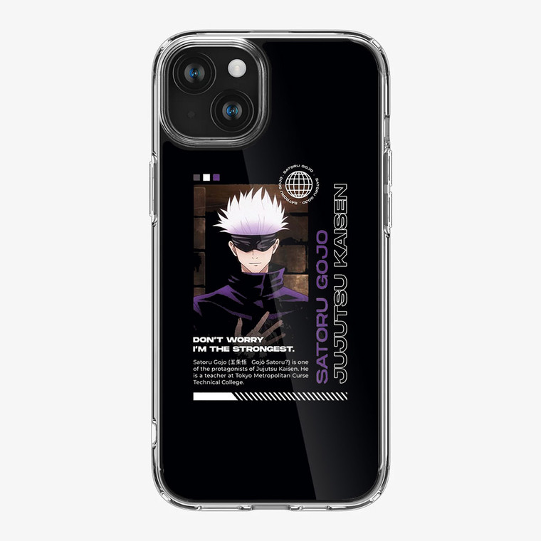 Satoru Gojo Jujutsu Kaisen iPhone 15 Case