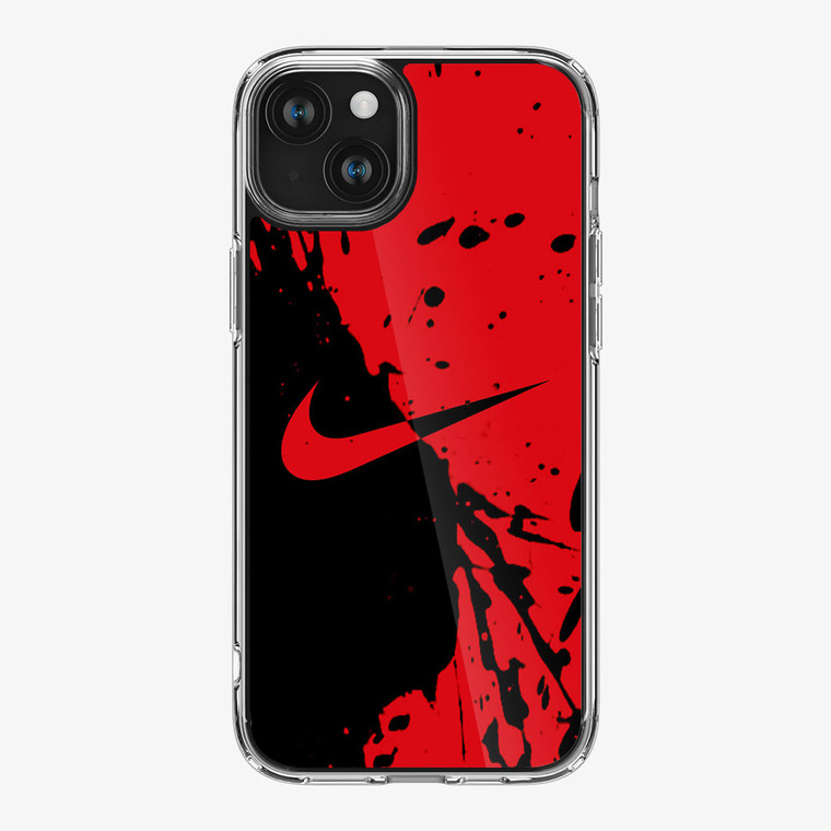 Nike Red and Black iPhone 15 Case