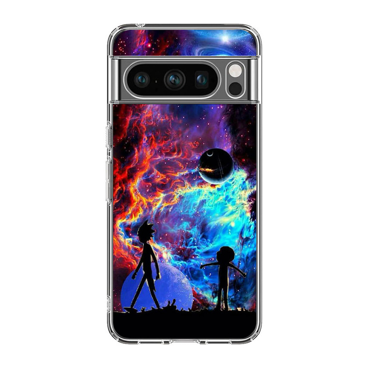 Rick and Morty Flat Galaxy Google Pixel 8 Pro Case