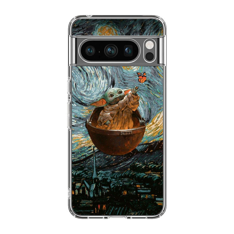 Babby Yoda Starry Night Google Pixel 8 Pro Case