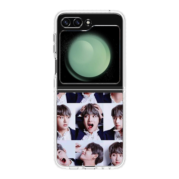 Kim Tae Hyung Collage Samsung Galaxy Z Flip 5 Case