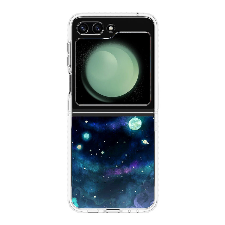 Voltron in Space Nebula Samsung Galaxy Z Flip 5 Case