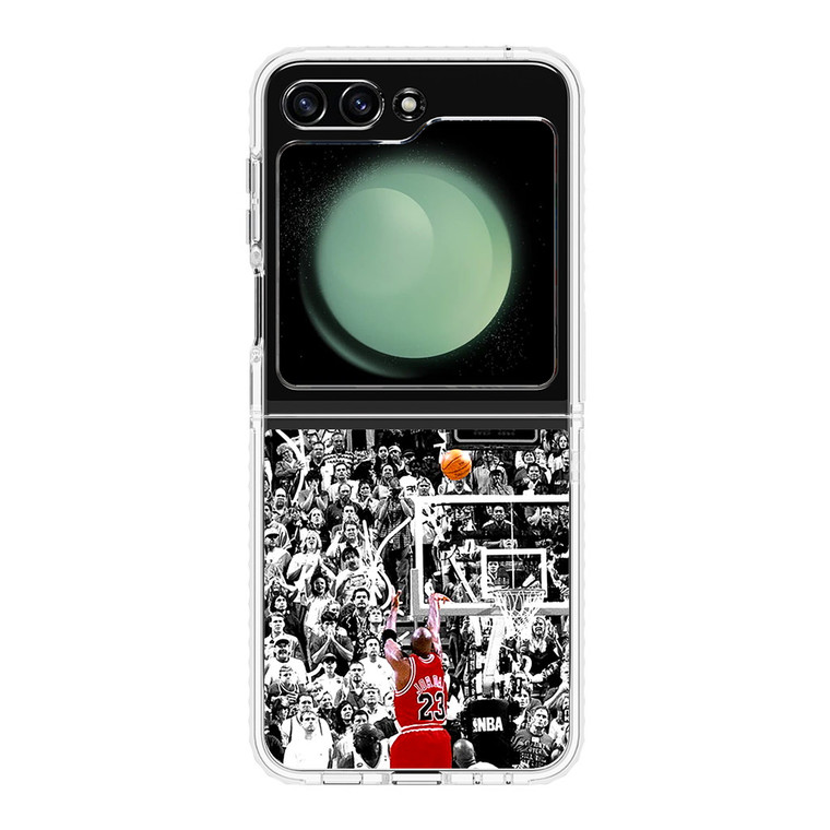 Michael Jordan Shoot in NBA Samsung Galaxy Z Flip 5 Case