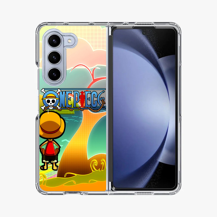 One Piece Chibi Luffy Samsung Galaxy Z Fold 5 Case