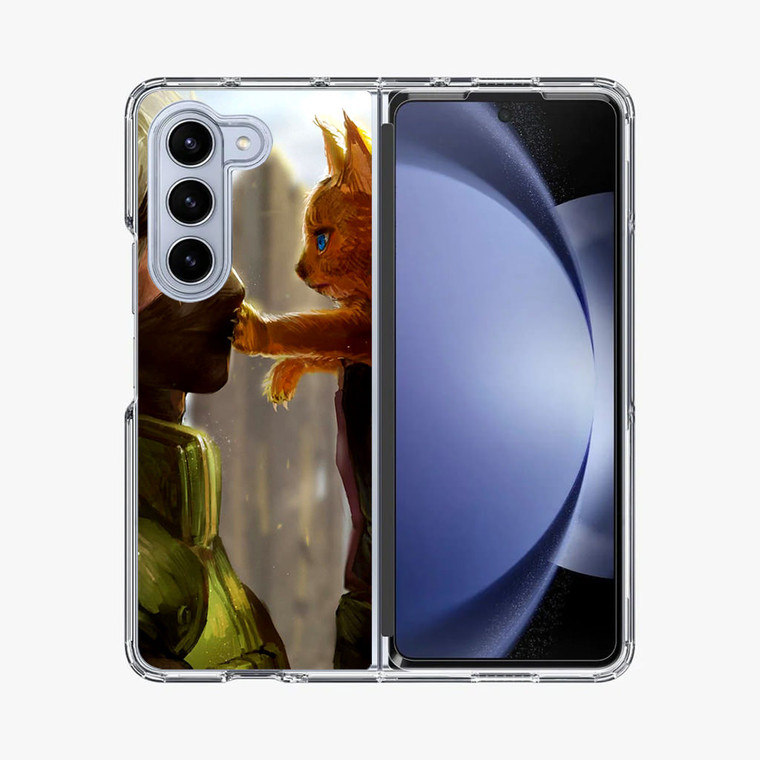 Naruto Hatake Kakashi Cat Samsung Galaxy Z Fold 5 Case