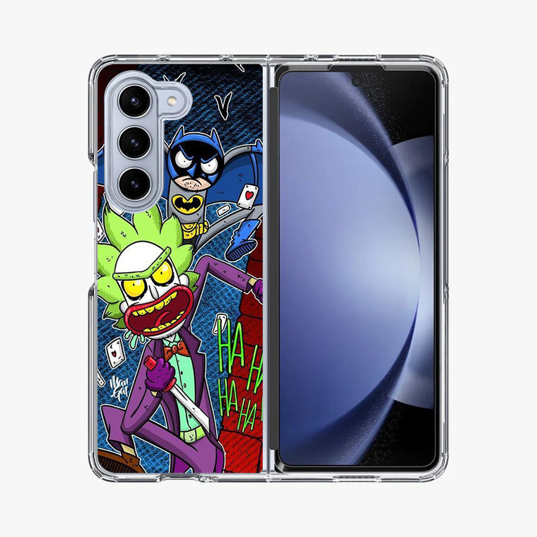 Rick and Morty Joker Batman Samsung Galaxy Z Fold 5 Case