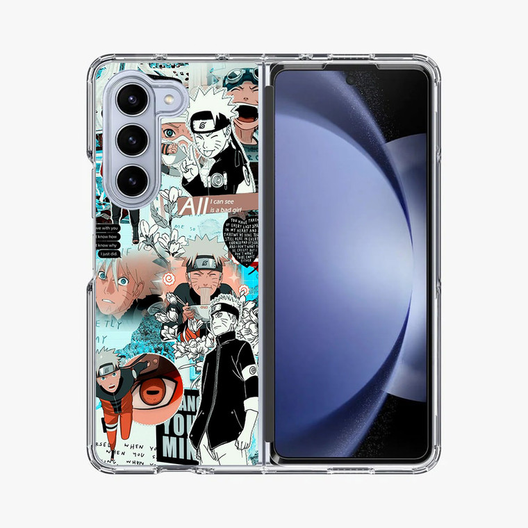 Naruto Collage Samsung Galaxy Z Fold 5 Case
