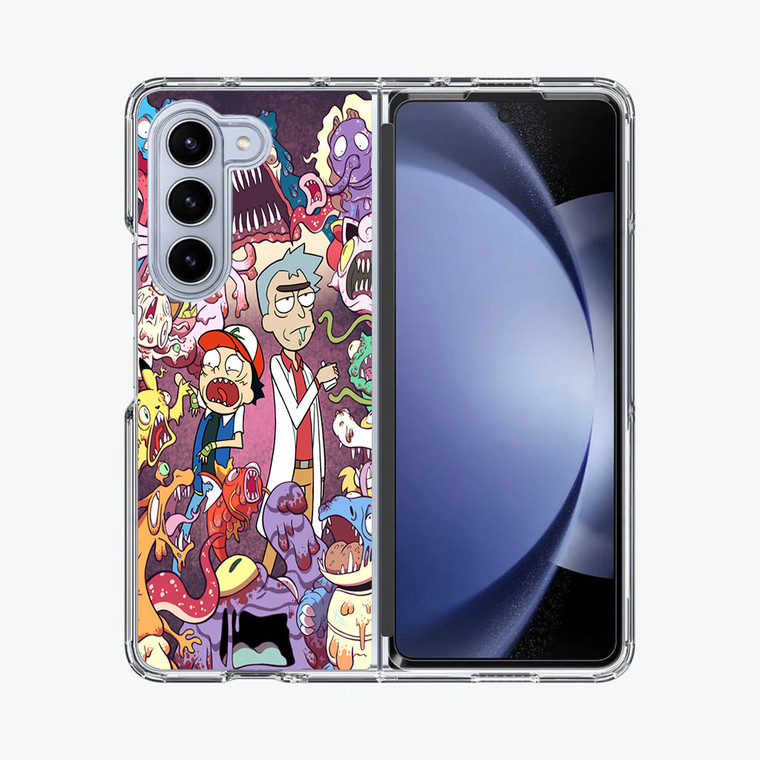 Rick And Morty Pokemon1 Samsung Galaxy Z Fold 5 Case