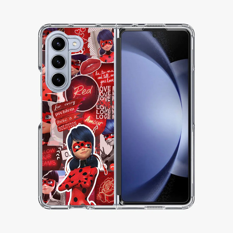 LadyBug Collage Samsung Galaxy Z Fold 5 Case