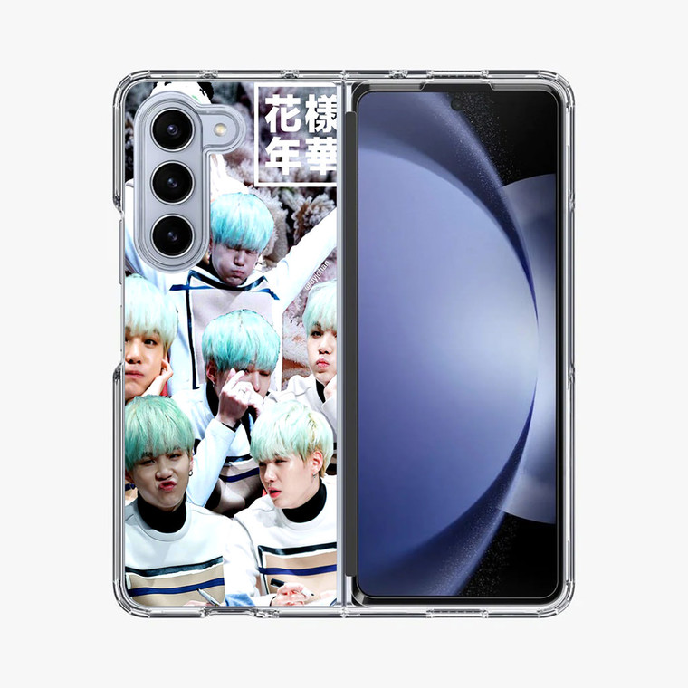 BTS Suga Collage Samsung Galaxy Z Fold 5 Case