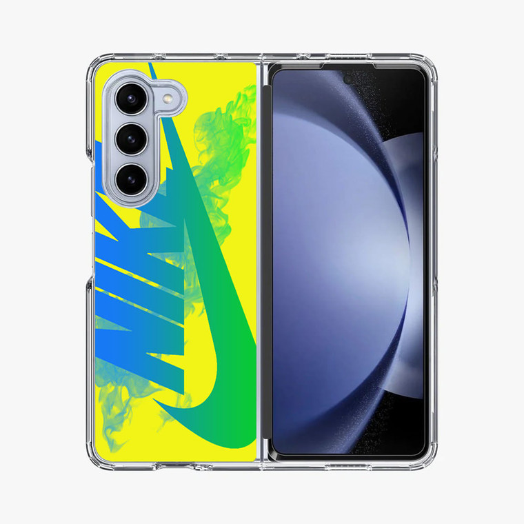 Nike Logo in Yellow Samsung Galaxy Z Fold 5 Case