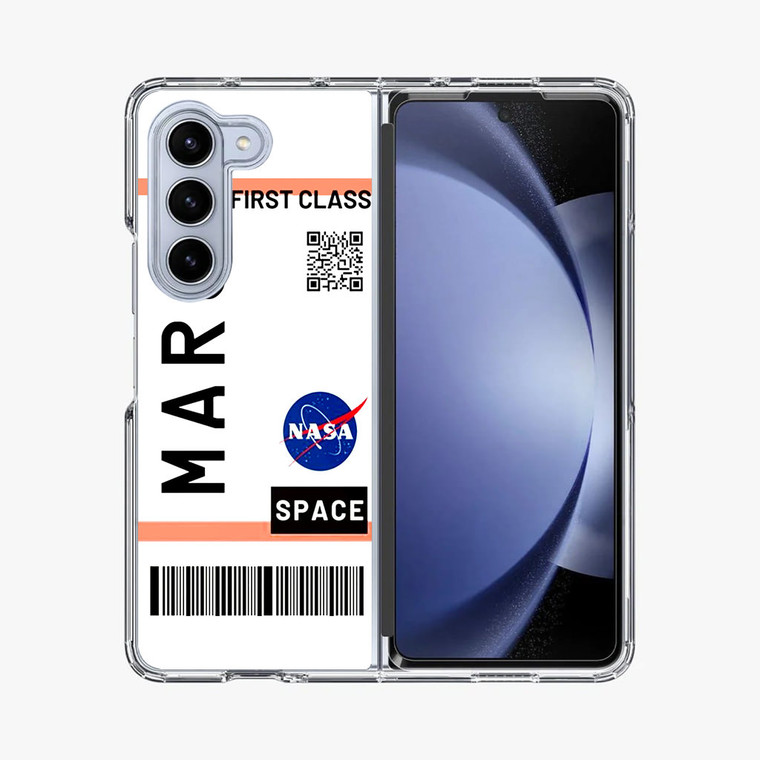 Mars Planet First Class Ticket Samsung Galaxy Z Fold 5 Case