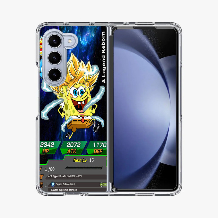 Super Saiyan Spongebob Samsung Galaxy Z Fold 5 Case
