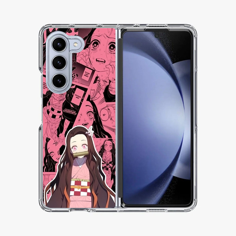 Demon Slayer Nezuko Kamado Samsung Galaxy Z Fold 5 Case