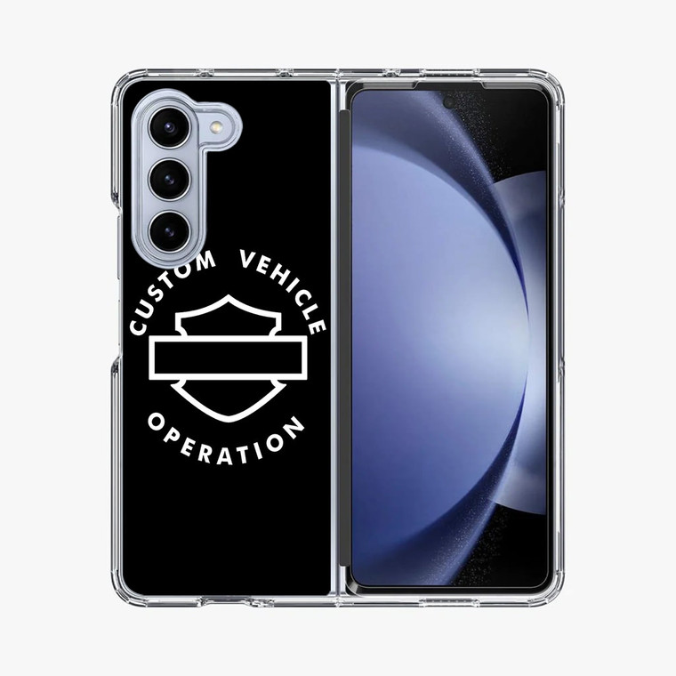 Harley Davidson Custom Vehicle Operation Samsung Galaxy Z Fold 5 Case