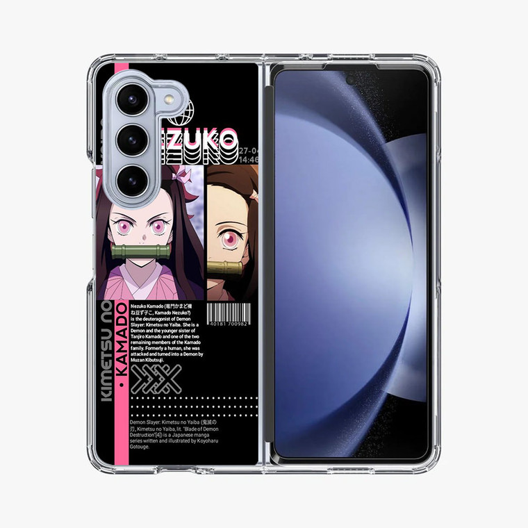 Nezuko Kamado Kimetsu no Yaiba Samsung Galaxy Z Fold 5 Case