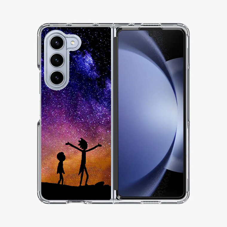 Rick and Morty Space Nebula Samsung Galaxy Z Fold 5 Case