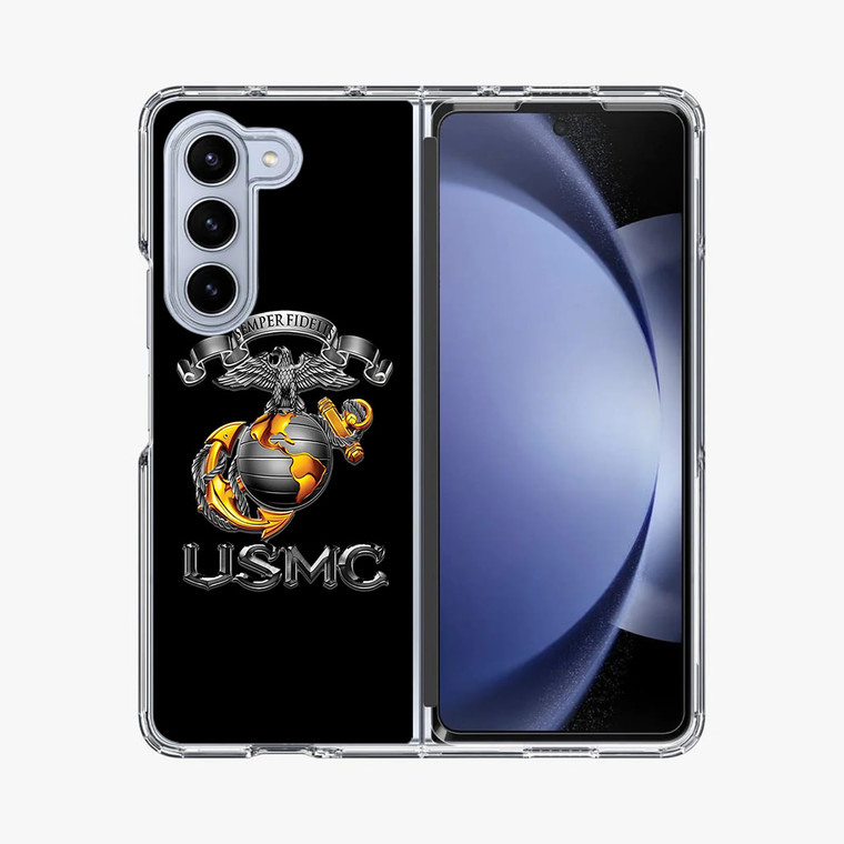 Military USMC Semper Fidelis Samsung Galaxy Z Fold 5 Case