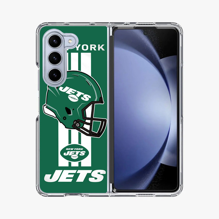 New York Jets Helmet Samsung Galaxy Z Fold 5 Case
