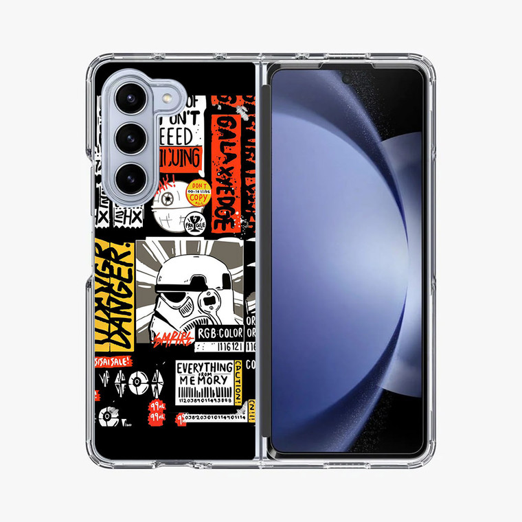 Star Wars Stiker Samsung Galaxy Z Fold 5 Case