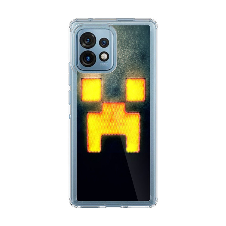 Minecraft Creeper Black Motorola Edge Plus (2023) Case