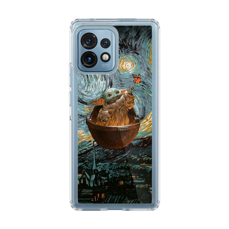 Babby Yoda Starry Night Motorola Edge Plus (2023) Case
