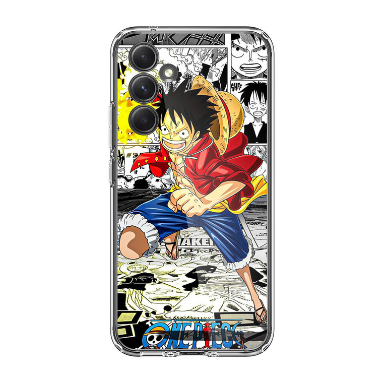 One Piece Luffy Comic Samsung Galaxy A25 5G Case