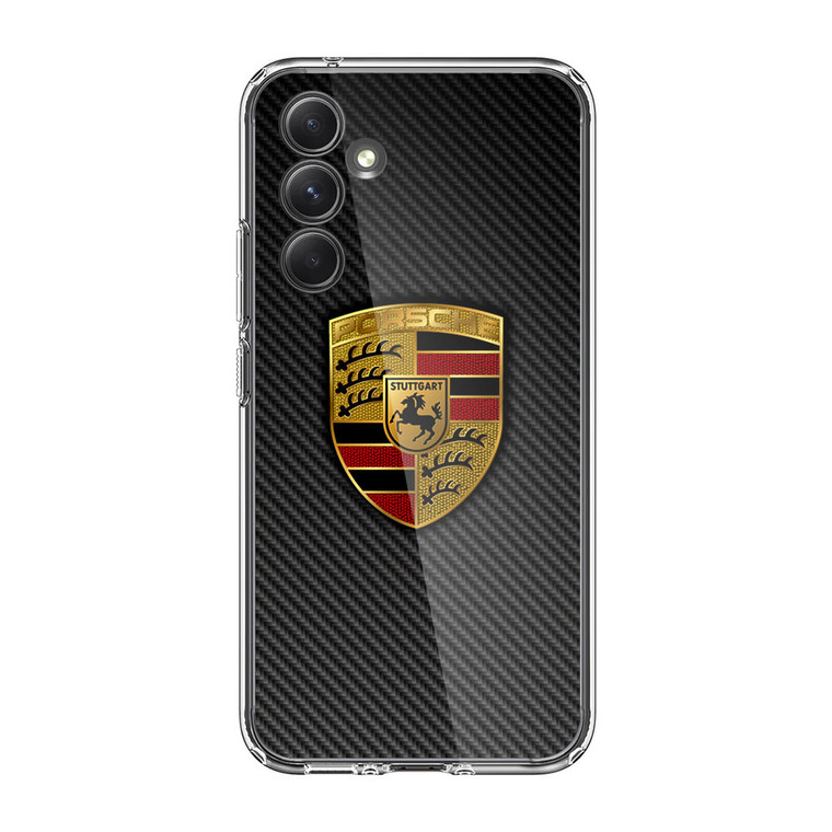 Carbon Porsche Logo Samsung Galaxy A25 5G Case