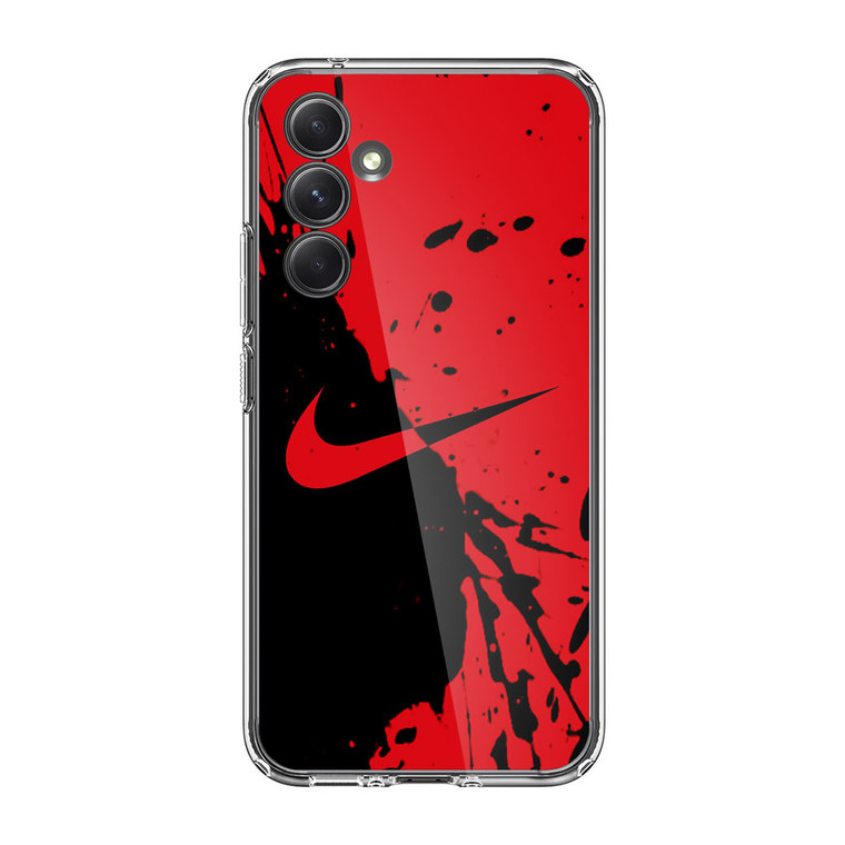 Nike Red and Black Samsung Galaxy A25 5G Case