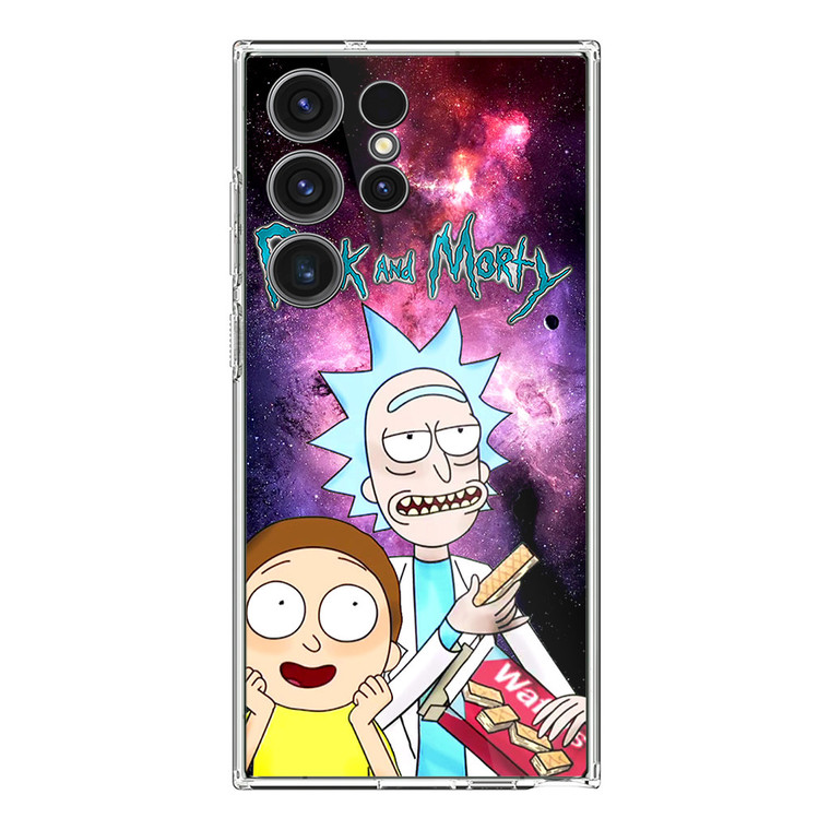 Rick and Morty Nebula Space Samsung Galaxy S24 Ultra Case