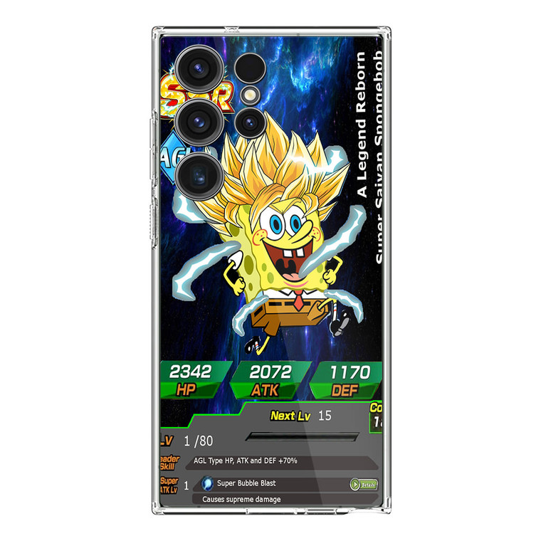 Super Saiyan Spongebob Samsung Galaxy S24 Ultra Case