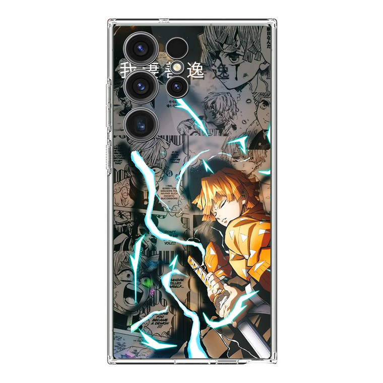 Anime Zenitsu Agatsuma Demon Slayer Samsung Galaxy S24 Ultra Case