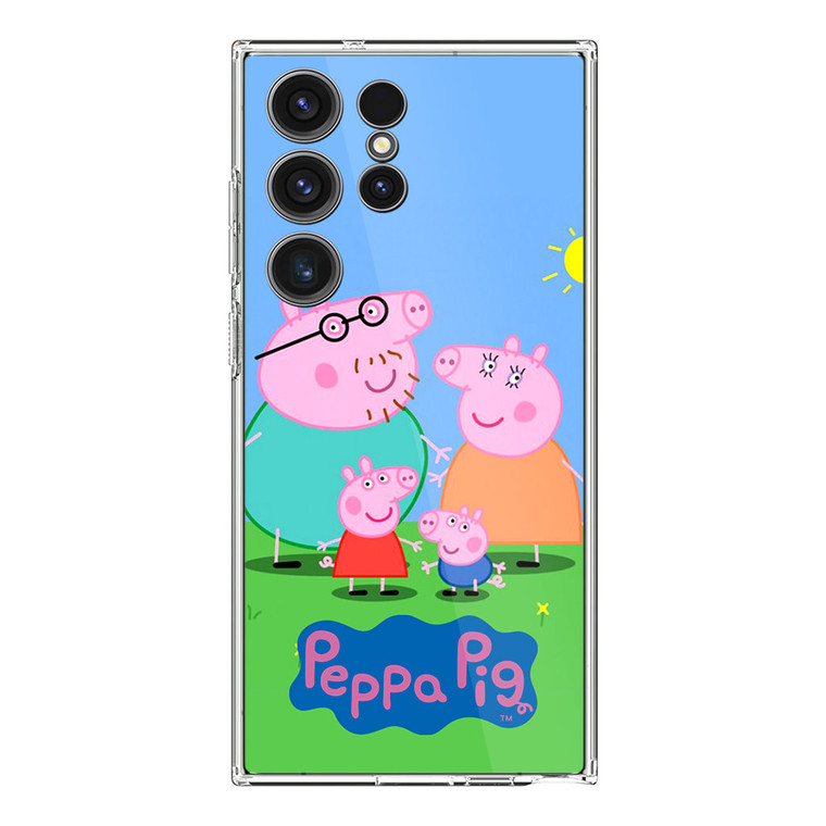 Peppa Pig Family Samsung Galaxy S24 Ultra Case