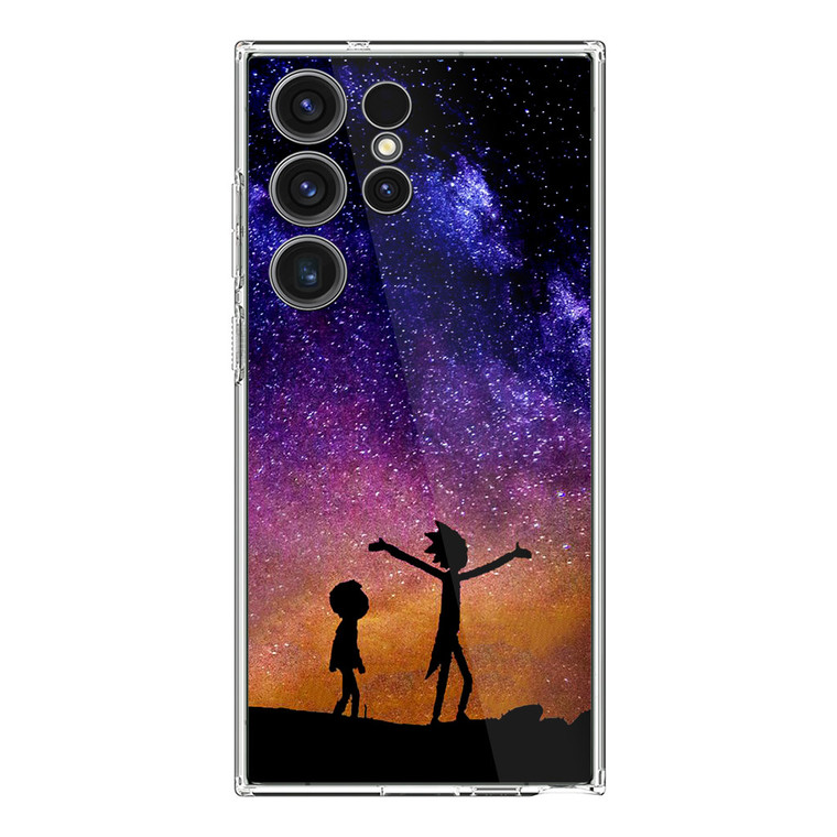 Rick and Morty Space Nebula Samsung Galaxy S24 Ultra Case