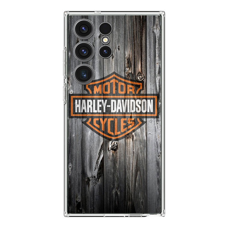 Harley Davidson Wood Art Samsung Galaxy S24 Ultra Case