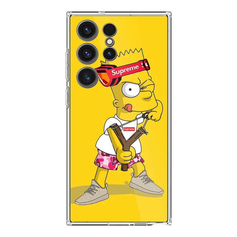 Explore Bart Simpson Supreme Samsung Galaxy S24 Ultra Case