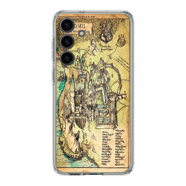 Harry Potter Hogwarts Castle Map Samsung Galaxy S24 Case