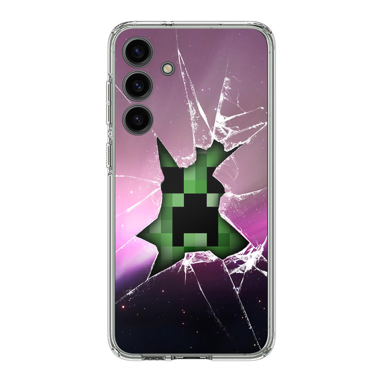 Minecraft Creeper Violet Samsung Galaxy S24 Case